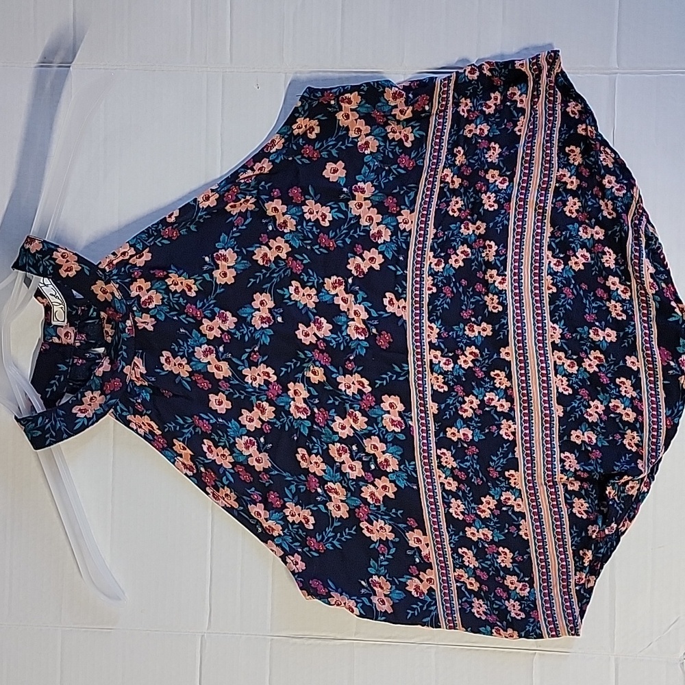 Chloe K, Floral Halter Tank Top, small